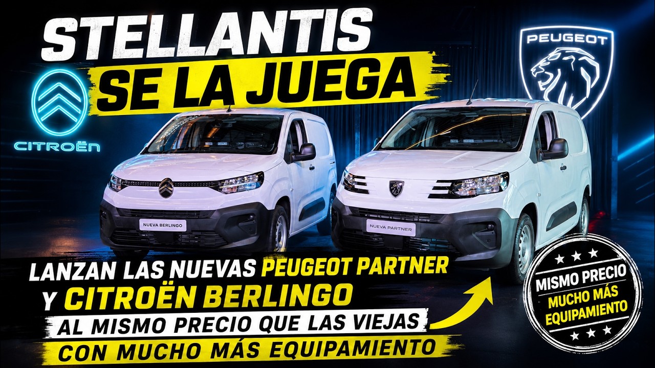 Stellantis lanzó las Peugeot Partner y Citroën Berlingo 2026