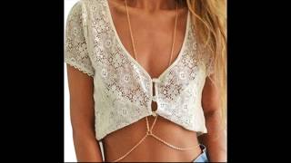 Susenstore Women Bikini Beach Cross Crossover Harness Necklace