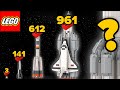 LEGO Space Rockets in Different Scales  Comparison