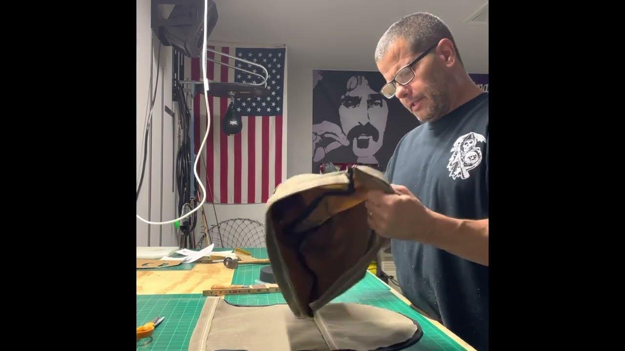 Making A Waxed Canvas Cast Iron Skillet Bag. CB4500 CastIron 