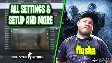 flusha CSGO Settings, Monitor Settings, Crosshair, Viewmodel, Gear and Settings 2021