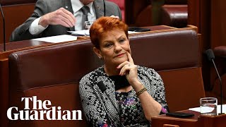 Pauline Hanson refuses to withdraw 'race-based' remarks against Mehreen Faruqi