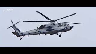 Z-21 heavy attack helicopter. Chinese Army. AI based on photo. 