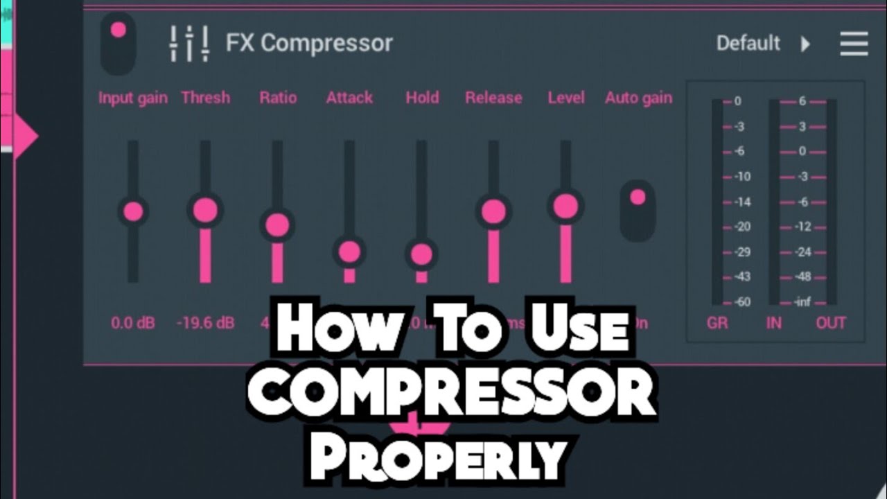 How To use compressor properly on fl Studio Mobile. (Audio mixing ...