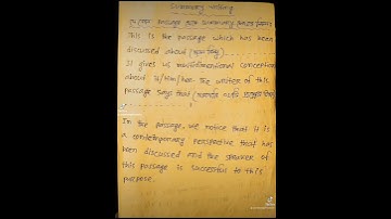 এক Format এ সকল Passage summary লেখার নিয়ম।