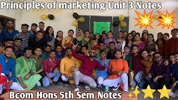 Assam University Bcom Hons 5th Sem Notes | Principles of marketing Notes | @NavoneetBhattacharjee