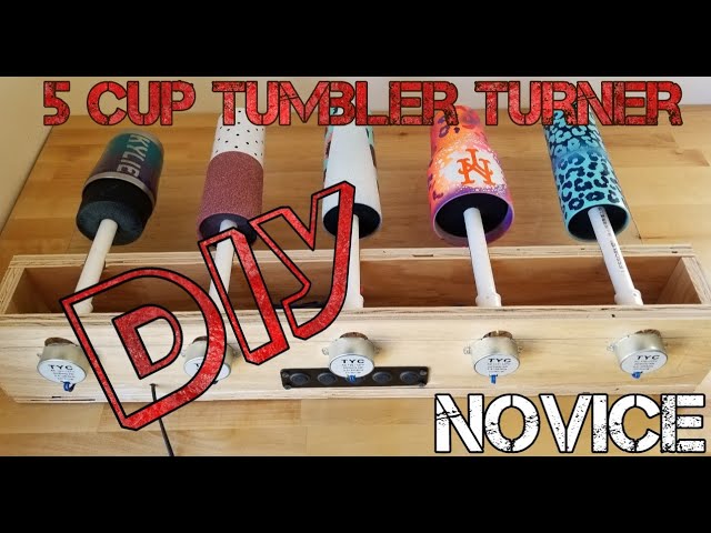 Covered Five Cup Turner - Tumbler Turner – Top Notch Turners