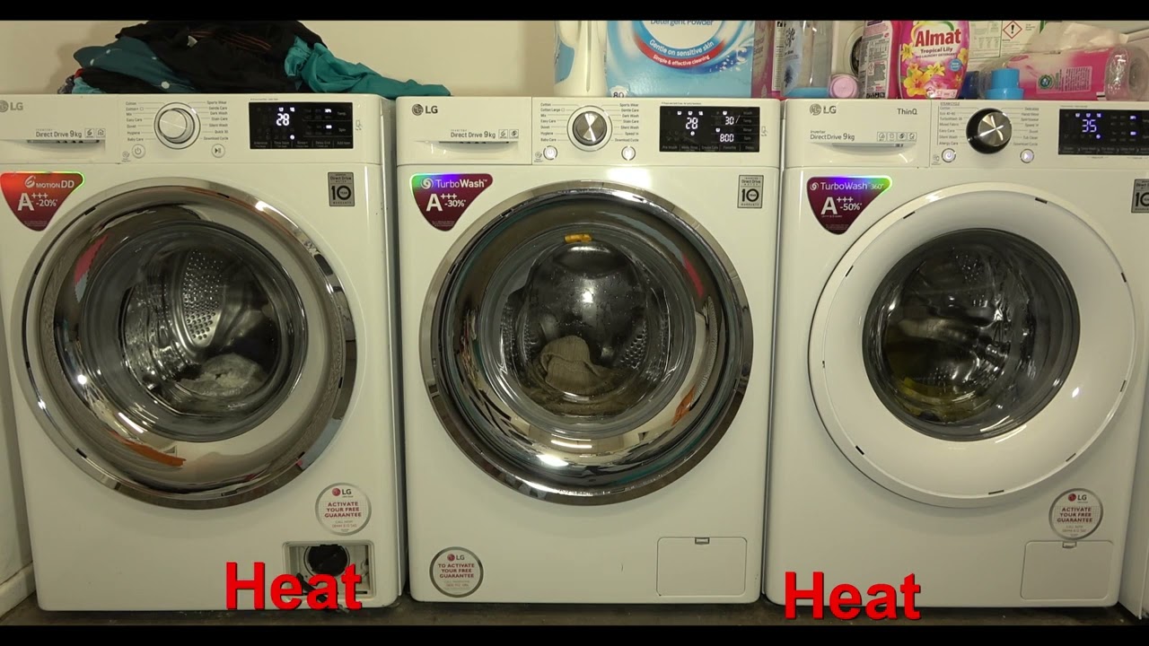 Wash race - LG DD vs. LG Turbowash vs. LG Turbowash 360 / Gental care vs. wool