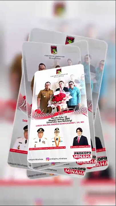 Selamat dan Sukses Sarah Malena Andrea Dondokambey