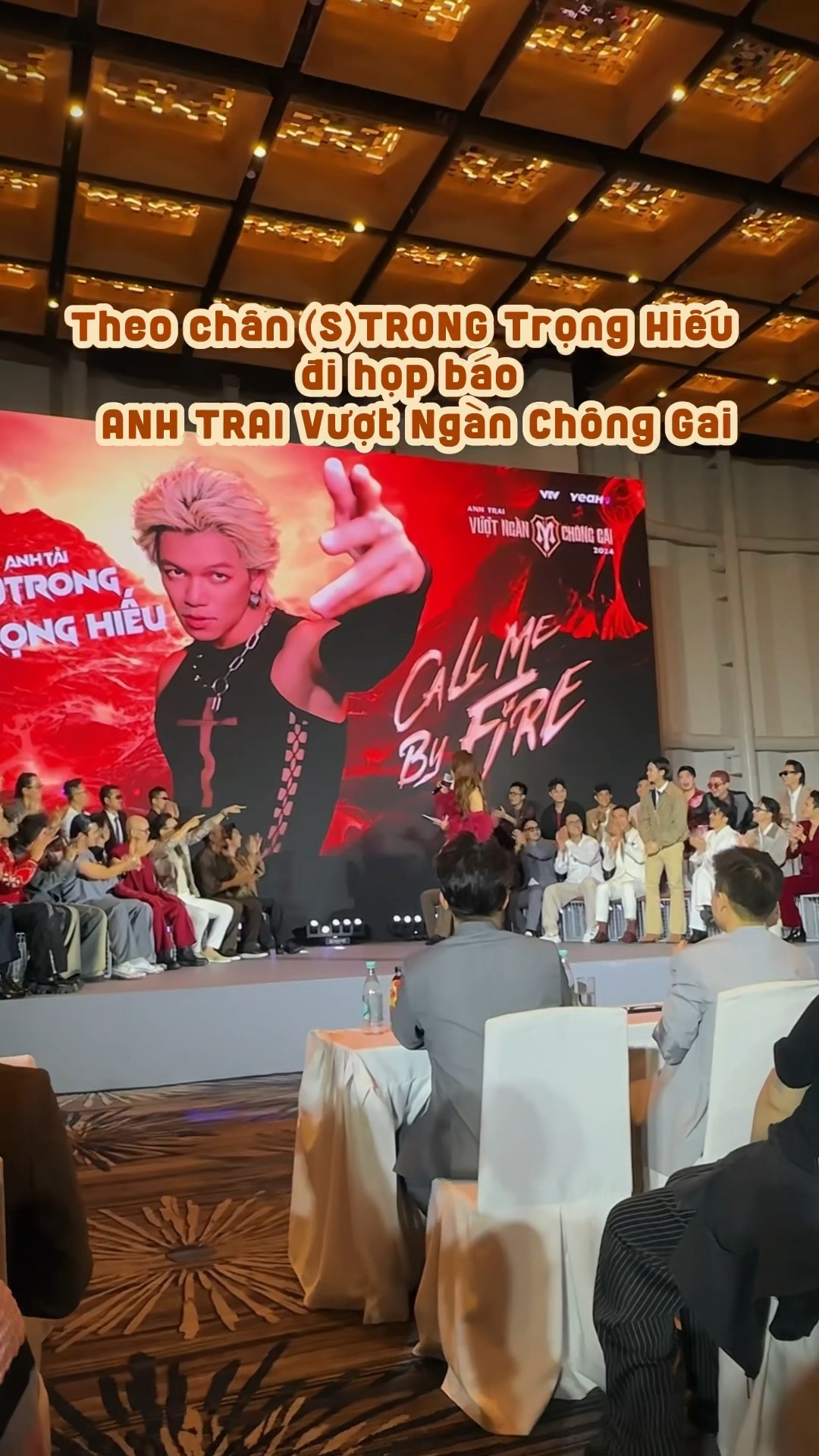 (S)TRONG Trọng Hiếu chấp tất cả cam thường trong họp báo “Anh Trai Vượt Ngàn Chông Gai” #strong