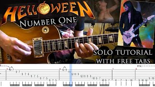 Helloween - Number One guitar solo lesson (with tablatures and backing tracks)