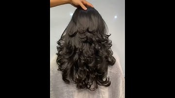 uốn cúp ngọn sole tầng cao .hight layer setting perm