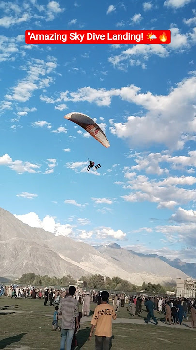 Epic Sky Fall – Parachute Landing in Style! 😎🪂#SkyDive #ParachuteJump #EpicLanding #AdventureTime