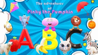 The Adventures of Pinky the Pumpkin! Episode 7 - Alphabet for Kids #kids #alphabet #learning