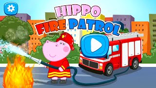 Fireman Hippo puts out the fire - Kids Hippo Games - Educational and entertaining games for kids screenshot 3