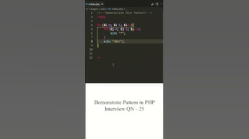 Demonstrate Pattern in PHP  2023 || #php_interview #code_camp_bd #2023 #pattern #shortsfeed #shorts