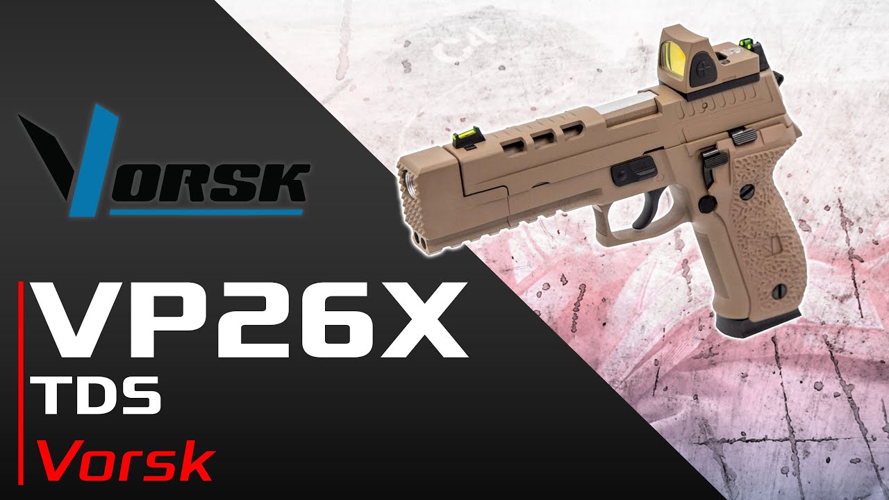 Réplique Airsoft Vorsk VP26X grey gaz GBB