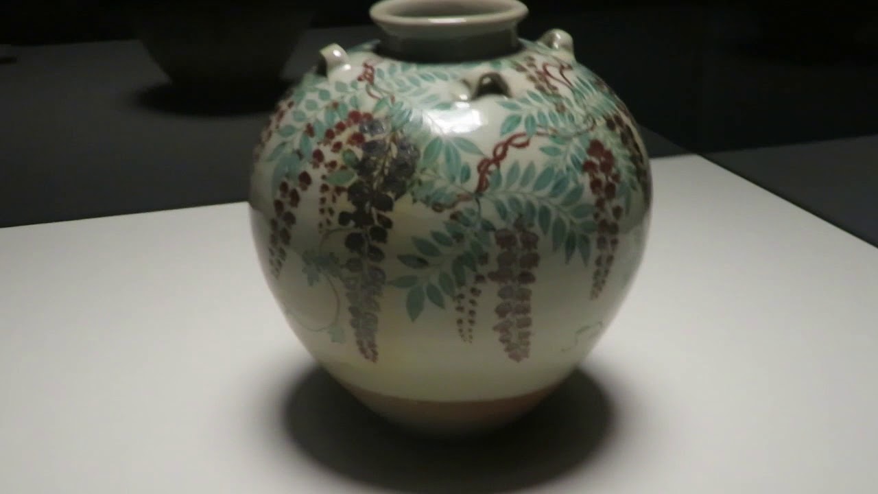 国宝 色絵藤花文茶壺 野々村仁清 作 Moa美術館 Youtube