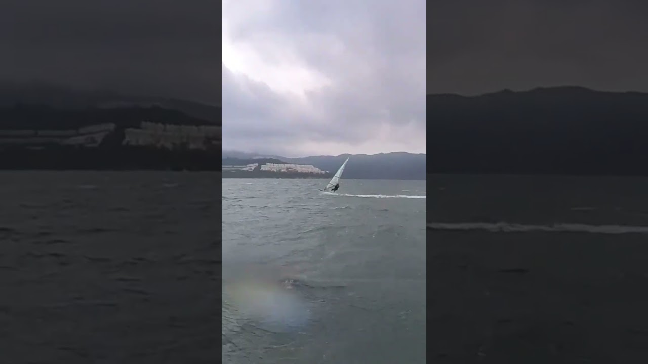 Windsurf under Typhoon WUTIP No. 1
