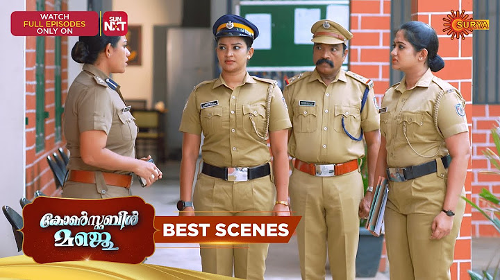 Constable Manju - Best Scenes | 06 July 2025 | Surya TV Serial