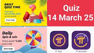 Amazon Quiz Time/Daily Spin and Win//Download PI App & Earn Free Crypto Coin Use Referal sunilksaini screenshot 1