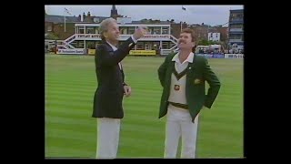 ENGLAND v AUSTRALIA 1st TEST MATCH DAY 1 HEADINGLEY JUNE 8 1989 MARK TAYLOR ALLAN BORDER DAVID GOWER