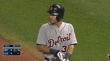 DET@CLE: Suarez ropes single to left to plate a pair