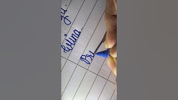 Cursive handwriting written by Aniket arts #education #shorts