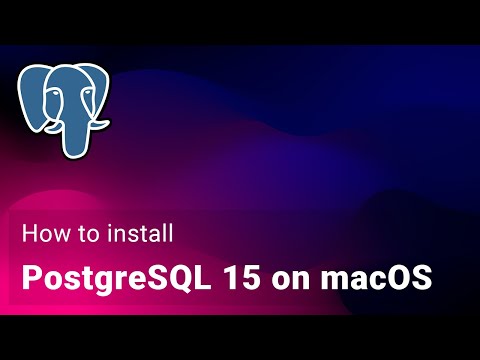 How to install PostgreSQL 15 on macOS using Homebrew
