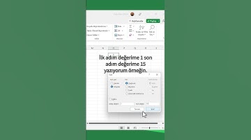 #excel Fill - Doldurma Özelliği Nasıl Çalışır? | Oğuzhan Çolak #exceleğitimi #genç #shorts