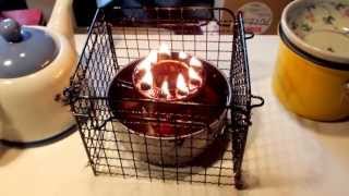 金網で簡単な五徳　サラダストーブ用　stove