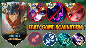 KHALEED MAKES GLOO LOOK USELESS IN EARLY GAME! KHALEED VS GLOO IN EXP LANE - MLBB