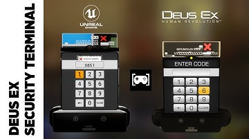 DEUS EX UE4 | SECURITY TERMINAL