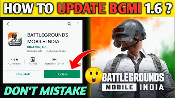 HOW TO UPDATE BGMI 1.6 VERSION FROM PLAY STORE | BGMI 1.6 UPDATE NOT SHOWING ON PLAY STORE