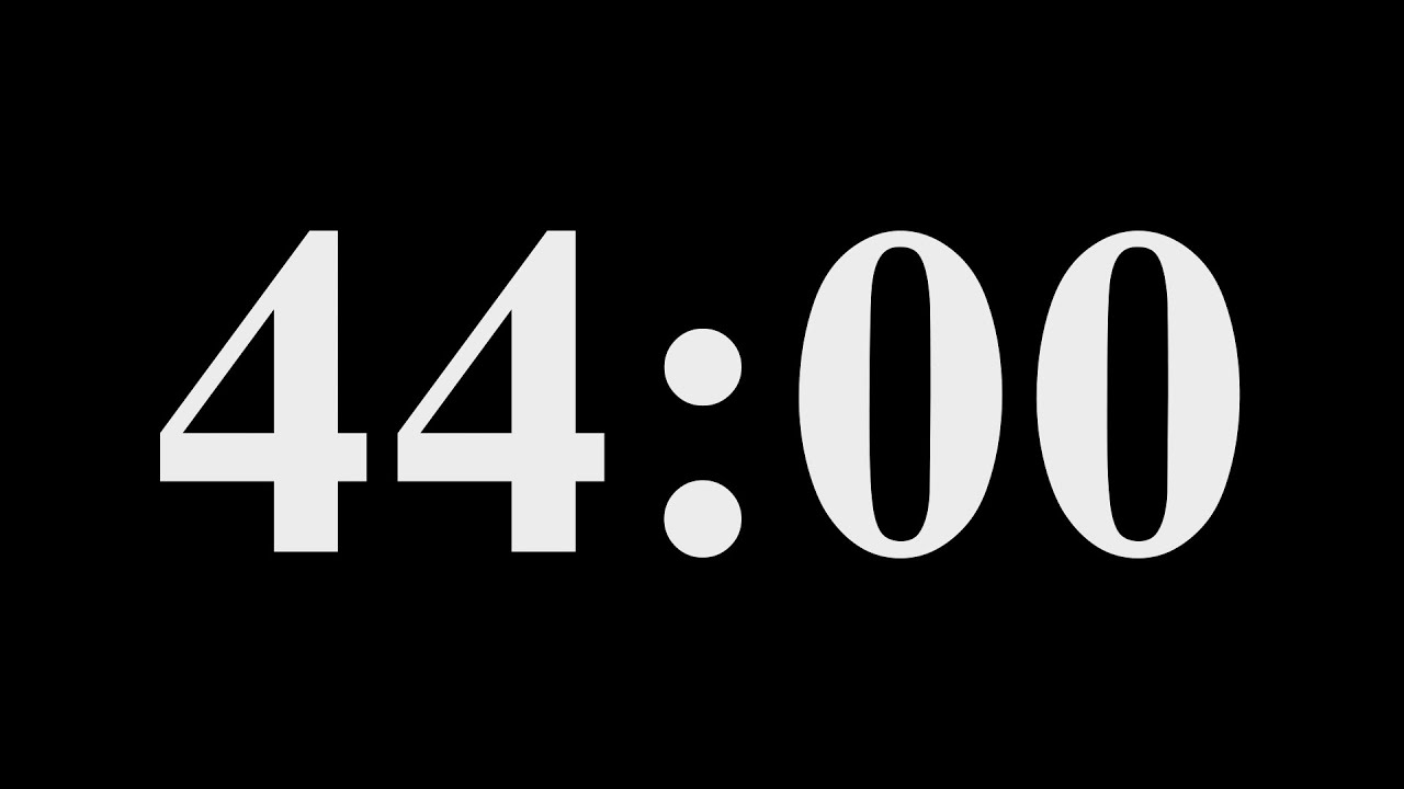 44 minutes Countdown Timer: Stay Focused & Productive! (With Alarm ...