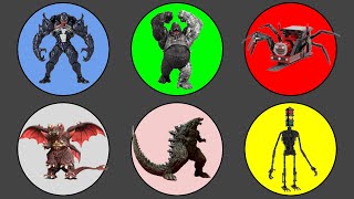 King Of Monster vs Avengers ; Choo Choo Charles, Traffic Light Head, Godzilla vs Kong, Venom2