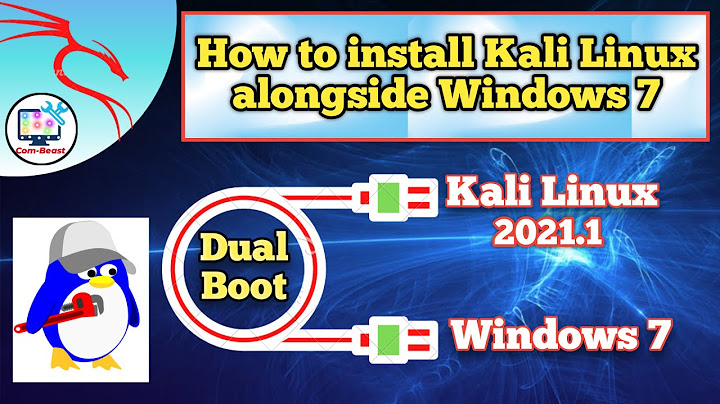 How to install Kali Linux 2021.1 alongside Windows 7 (Dual Boot)