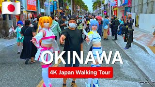 Okinawa, Japan Walking Tour 🇯🇵 Cosplay Party, Tropical Vibes & Nightlife | 4K HDR 60fps