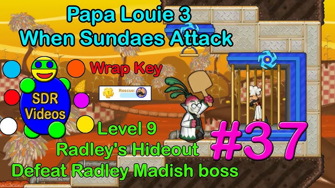 Papa Louie 2: When Burgers Attack! Level 3 Defeating Sarge!! +