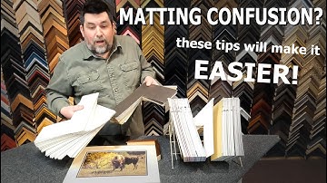 How to Pick the Right Mat For Your Picture | Struggling to Choose the Right Mat?  Let
