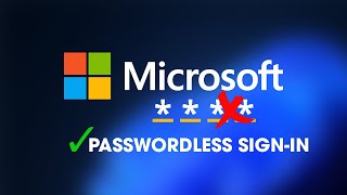 How to change to a Passwordless Microsoft account. (Passwordless sign in)