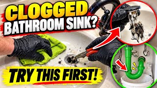 Clogged Bathroom Sink? Try This Before Calling a Plumber!