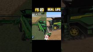 Farming Simulator 23 vs Real life #shortvideo