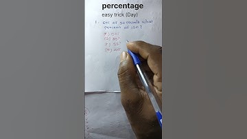 percentage! easy trick