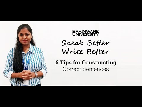 Master the Art of Sentence Construction|6 Pro Tips|Speak Better, Write Better|Brainware University