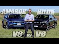 Comparativo V6  |  VW Amarok 3.0 TDI - Toyota Hilux GR Sport 4.0  |  Matías Antico - TN Autos