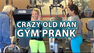 BADASS Old Man Gym Pranks 3!! - Workouts Gone Wrong;)