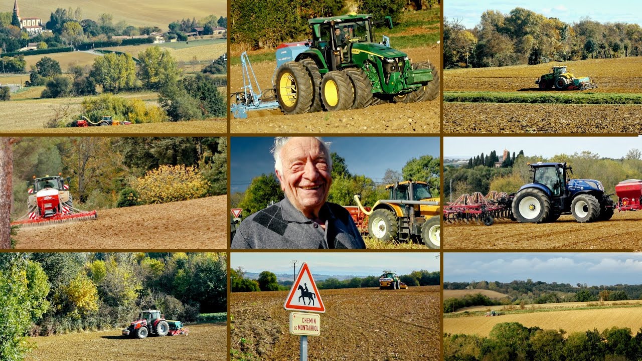 Ferdinand et ses collègues | Semis octobre 2025 | Renault Atles John Deere 8R New Holland…