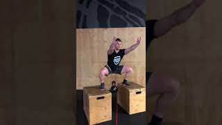 Hip belt squat with boxes