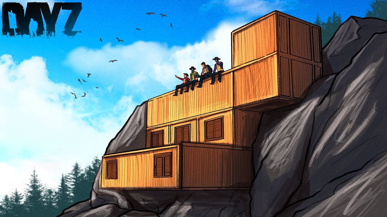 BUILDING A CLIFFSIDE BASE ON A CHAOTIC SERVER - Dayz - YouTube